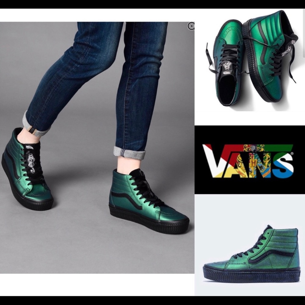 Vans Harry Potter Sk8 Hi Emerald Green Dark Arts